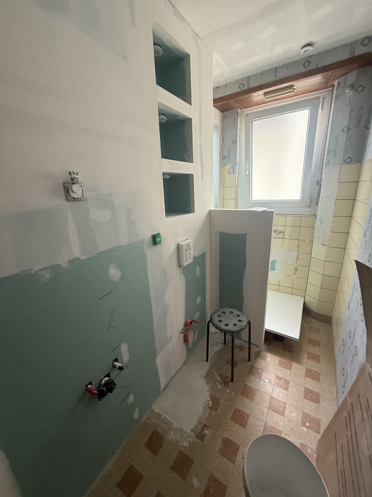 Salle de bain en cours de rénovation